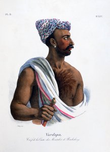 朋迪榭里普陀山的种姓首领》，印度，1828年