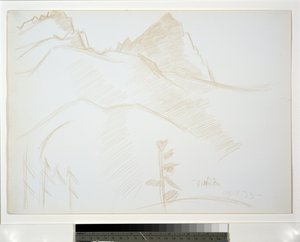 山风景与松树 作者 马斯登·哈特利