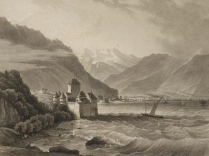 Chateau de Chillon；从沃韦看风景 作者 貂