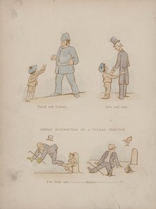 Page from the Humours of Cynicus (coloured engraving)