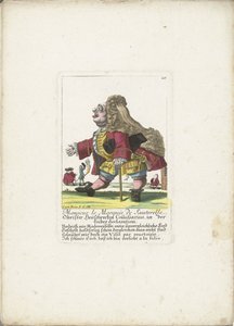 De dwerg Monsieur le Marquis de Sauterelle，约 1710 年
索特勒侯爵先生，Obrister Heüschrecken Comissarius，在爱的宣言中（物品上的标题）
Il Callotto resurcitato 或 Newly Furnished Dwarf Cabinet（系列名称）