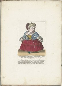Dwerg als de Franse 乔利科尔小姐，约 1710 年
约里奥科尔小姐，与爱人共舞普罗旺斯乡村歌剧院（物品上的标题）
Il Callotto resurcitato oder Neu eingerichtes Zwerchen Cabinet（系列名称） 作者 马丁·恩格尔布雷希特（归因于）