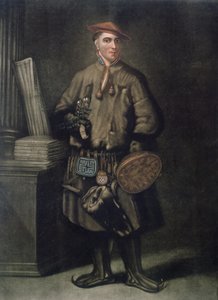Carolus Linnaeus（1707-78）穿着他的拉普兰连衣裙，由Henry Kingsbury（1775-98）雕刻，出版于1805年 作者 马丁·霍夫曼