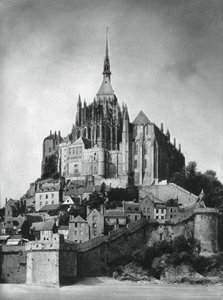 1937年，法国诺曼底，圣米歇尔山。