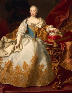 奥地利，维也纳，神圣罗马帝国皇后玛丽亚·特蕾莎·哈布斯堡 (Maria Theresa Habsburg) 的肖像