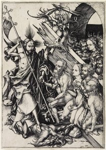 基督在 Limbo，c。 1480 作者 马丁·尚高