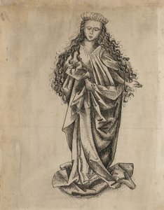 站立的女圣徒 作者 马丁·尚高