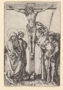耶稣受难像，约。 1435-1491。 作者 马丁·尚高