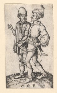 两只特克斯，约。 1435-1491。 作者 马丁·尚高