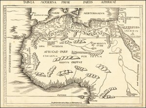 马丁-瓦尔德塞缪勒绘制的 1513 年北非地图
