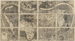 世界地图环球百科，1507年