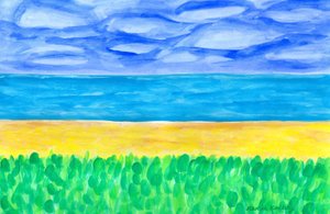 绿松石海的黄色沙滩 作者 玛蒂娜·柯尼兹基（Martina Konitzky）