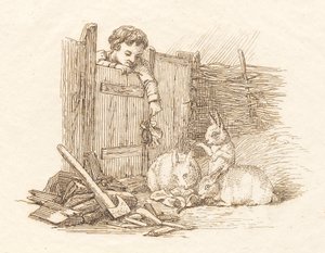 海伊为《半百儿童寓言》绘制的插图 作者 马蒂努斯·罗比（MartinusRørbye）