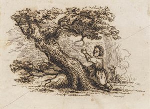 海伊为《半百儿童寓言》绘制的插图 作者 马蒂努斯·罗比（MartinusRørbye）