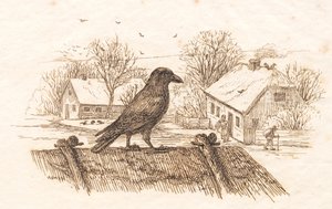 海伊为《半百儿童寓言》绘制的插图 作者 马蒂努斯·罗比（MartinusRørbye）