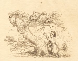 海伊为《半百儿童寓言》绘制的插图 作者 马蒂努斯·罗比（MartinusRørbye）