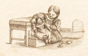 海伊为《半百儿童寓言》绘制的插图 作者 马蒂努斯·罗比（MartinusRørbye）
