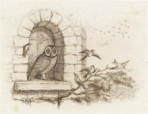 海伊为《半百儿童寓言》绘制的插图 作者 马蒂努斯·罗比（MartinusRørbye）