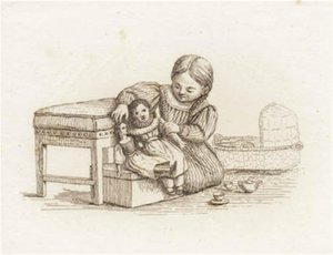 海伊为《半百儿童寓言》绘制的插图 作者 马蒂努斯·罗比（MartinusRørbye）