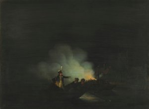 荷兰语：1813 年 11 月 22 日晚国民卫队司令马蒂亚斯-贝拉特斯（Matthijs Beelaerts）越境前往帕彭德雷希特（Papendrecht）。