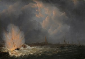 1831 年 2 月 5 日，扬-范-斯佩克指挥的第 2 号炮艇在安特卫普附近海域爆炸