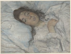 睡觉的女人 作者 Martinus van Andringa（艺术家签名）
