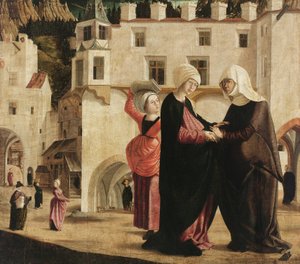 The Visitation，c.1502（在云杉木材上绘画）