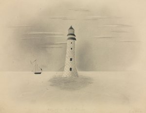 埃迪斯通灯塔，1840年。