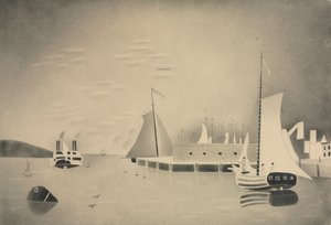 港口风光，1850或60年代。