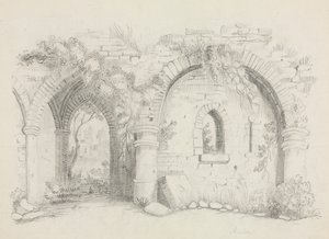 遗址，约1840年。