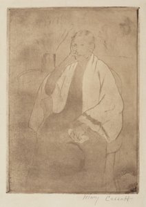 艺术家母亲的画像，约1889-1890。 作者 玛丽·卡萨特
