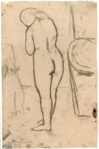 站立裸体画，约1879年