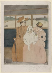 在捉鬼，1890年至1891年。 作者 玛丽·卡萨特
