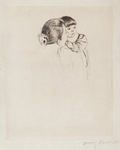 农民的母亲和孩子，约1894年。 作者 玛丽·卡萨特
