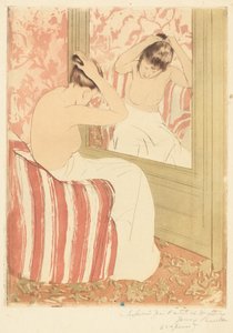 Coiffure, 1890-1891. 作者 玛丽·卡萨特