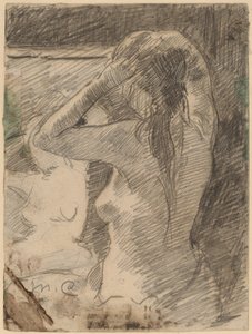 Coiffure》，约1891年。 作者 玛丽·卡萨特