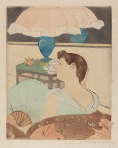 灯》，1890-1891。 作者 玛丽·卡萨特