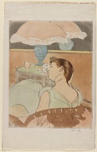 灯，1890-1891年。 作者 玛丽·卡萨特