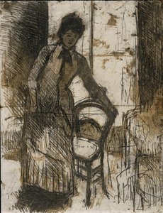 访客反面c。 1881年。 作者 玛丽·卡萨特