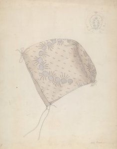 婴儿的帽子，约1937年。 作者 玛丽·休姆斯