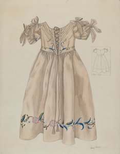孩子的衣服，约1936年。 作者 玛丽·休姆斯
