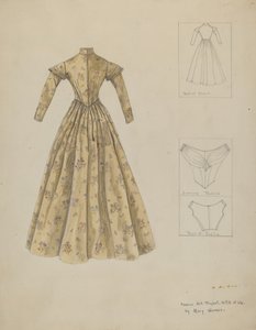 礼服，约1937年。 作者 玛丽·休姆斯