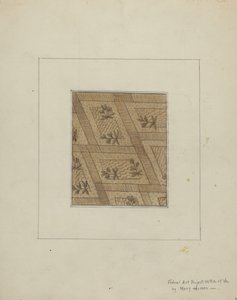 衣服的材料，约1937年。 作者 玛丽·休姆斯