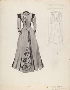 西装服饰，约1937年。