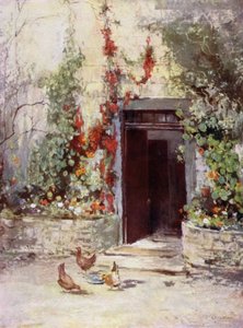 Scottish Gardens: Leckie (colour litho)