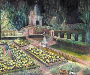 花园，荷兰公园，2002（吟游诗人油画） 作者 玛丽·库珀