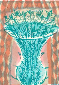 花瓶和面孔，2007（乙烯基雕刻） 作者 玛丽·库珀