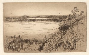 宁静的港湾/潮汐池塘 作者 玛丽·尼莫·莫兰（Mary Nimmo Moran）