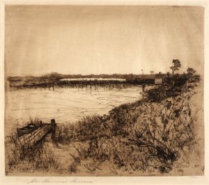 盐水池塘 作者 玛丽·尼莫·莫兰（Mary Nimmo Moran）