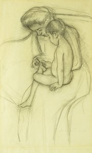 修脚，约1908年 作者 玛丽·卡萨特